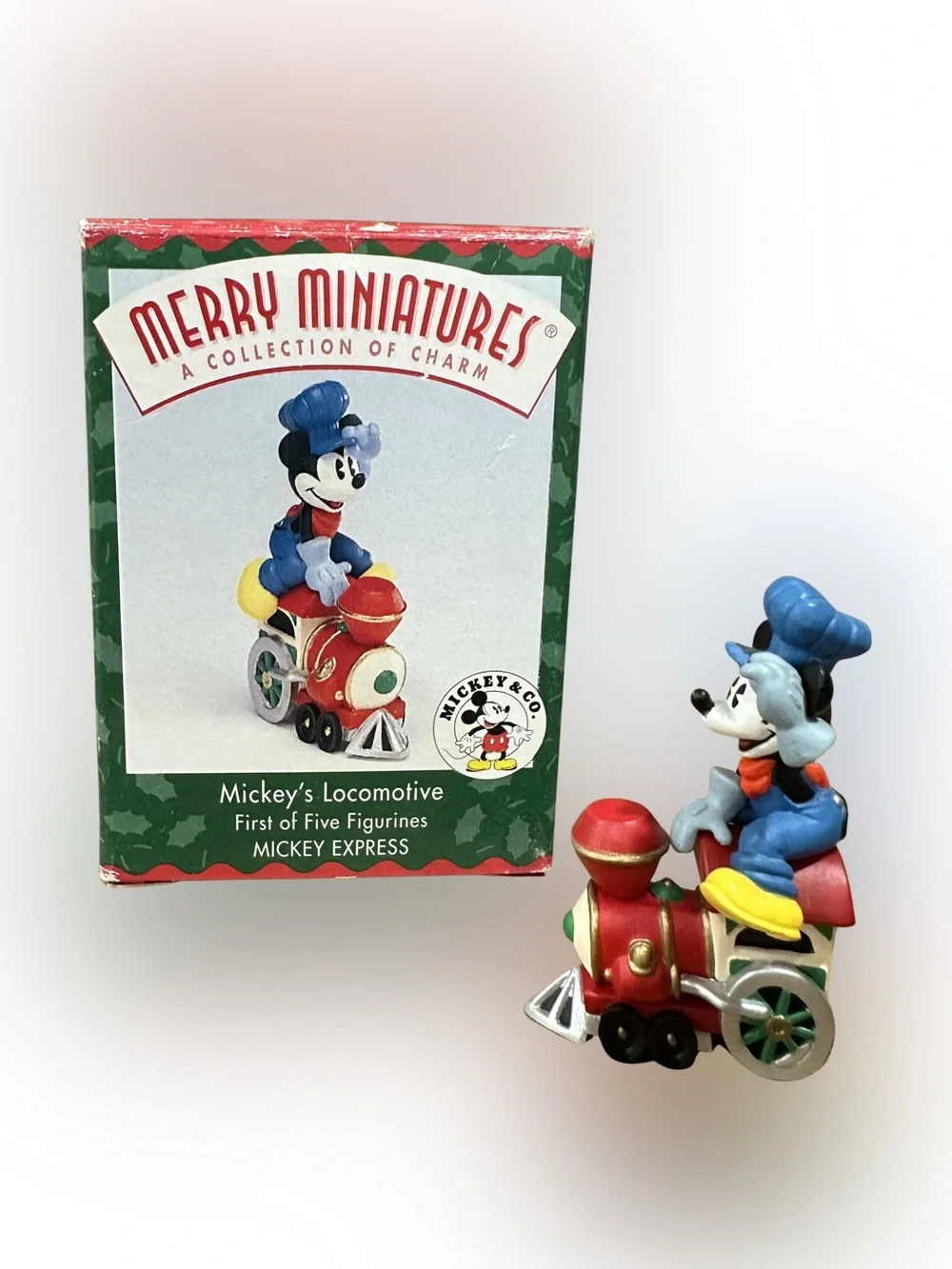 Vintage 1998 Hallmark Disney Merry Miniatures Mickey Mouse Train Mini Figurine